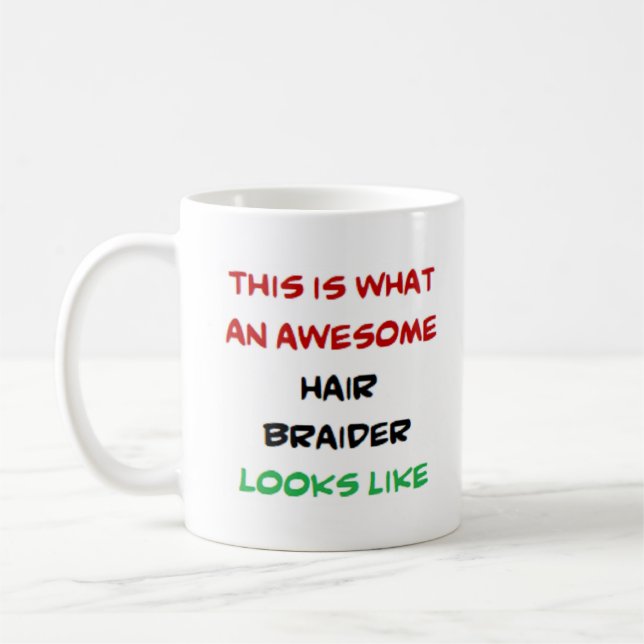 Taza De Café trenzado de pelo, increíble (Izquierda)