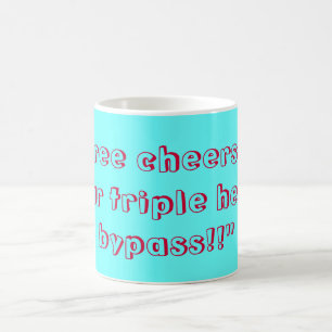 TAZA DE CAFÉ ¡TRES ALEGRÍAS PARA SU PUENTE TRIPLE DEL CORAZÓ