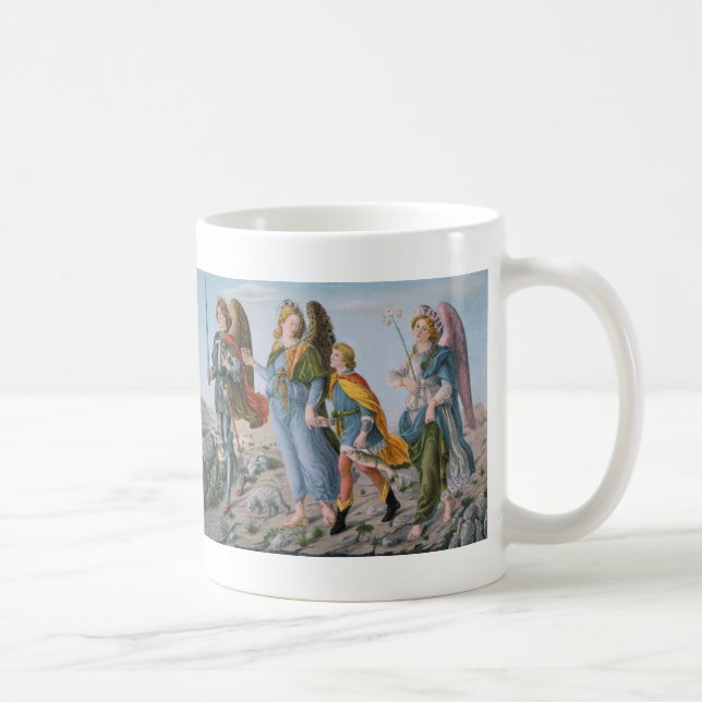 Taza De Café Tres Archangels y Tobias (M 017) (Derecha)