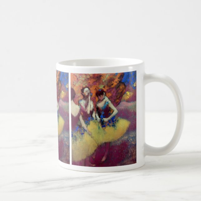 Taza De Café Tres bailarinas en faldas amarillas de Degas (Derecha)