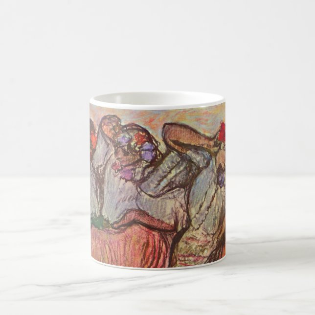 Taza De Café Tres bailarinas rusas de Edgar Degas (Centro)