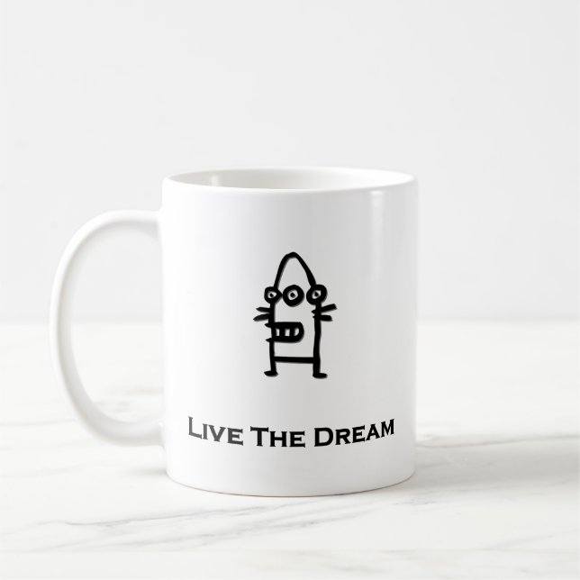 Taza De Café Tres bots oculares viven el sueño (Izquierda)