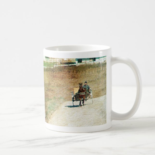 Taza De Café Tres buggies Amish (Derecha)