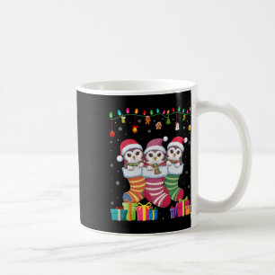 Taza De Café Tres búho nevado en calcetín divertidos niños niña