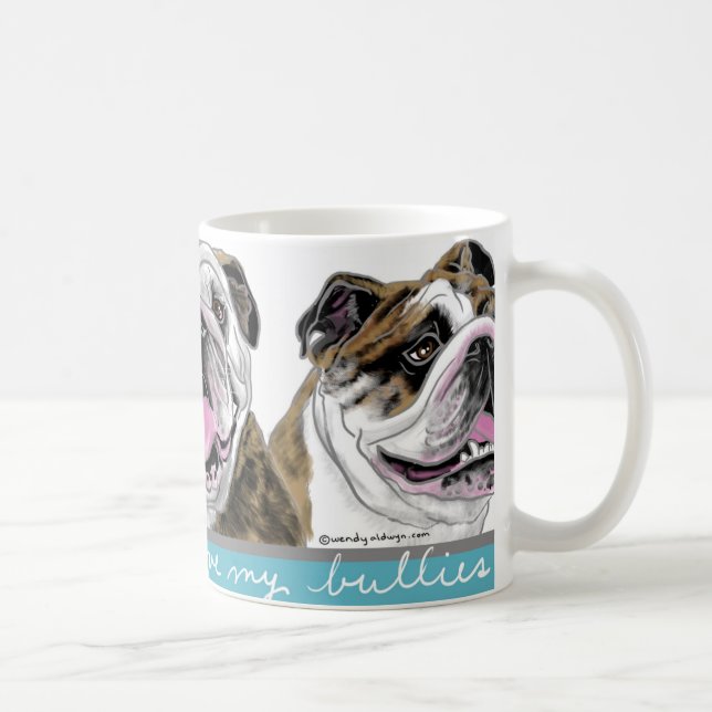 Taza De Café Tres bulldoges (Derecha)