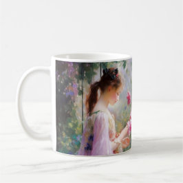 Taza De Café Tres chicas jugando en el jardín