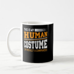 Taza De Café Tres Chimpanzee Moon Funny 3 Chimpps Afeu Parod