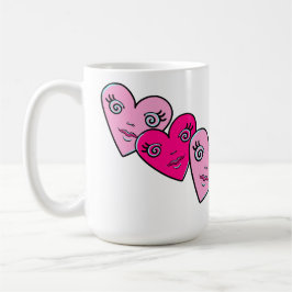 Taza De Café Tres corazones