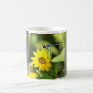 Taza De Café Tres Dragonflies Flower Mug