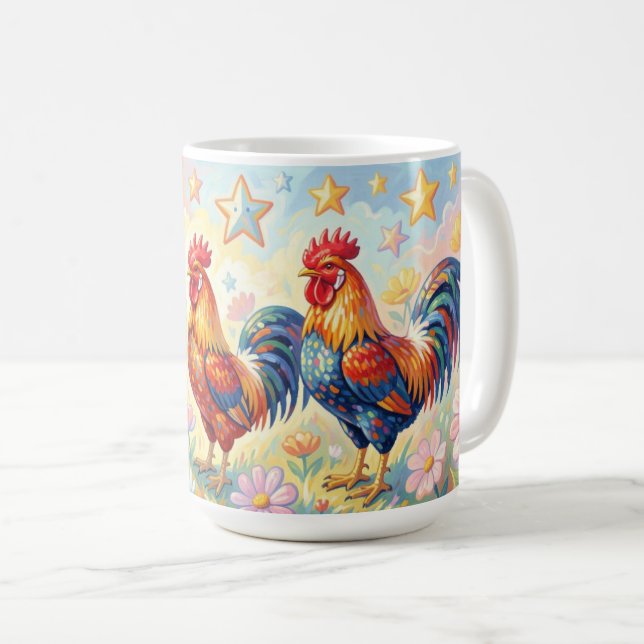 Taza De Café Tres gallos (Anverso derecho)