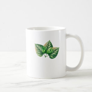 Taza De Café tres hojas verdes para camiseta