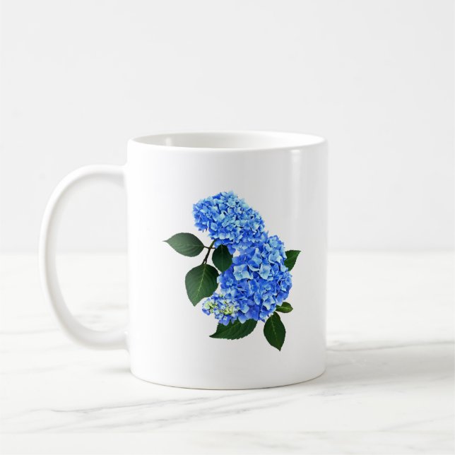 Taza De Café Tres Hydrangea azul (Izquierda)