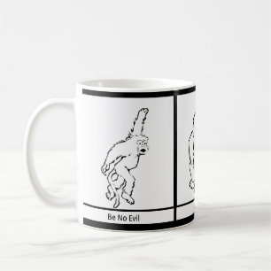 Taza De Café Tres incluso monos más sabios traen la nueva