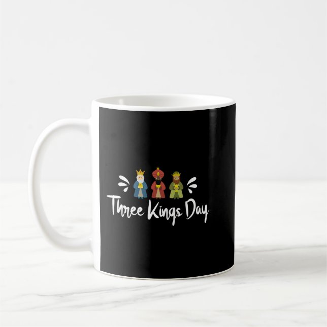 Taza De Café Tres Kings Day Divertido Epiphany Guay Christian T (Izquierda)
