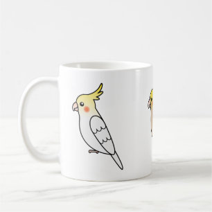 Taza De Café Tres lindos pájaros de dibujos animados de cacatúa