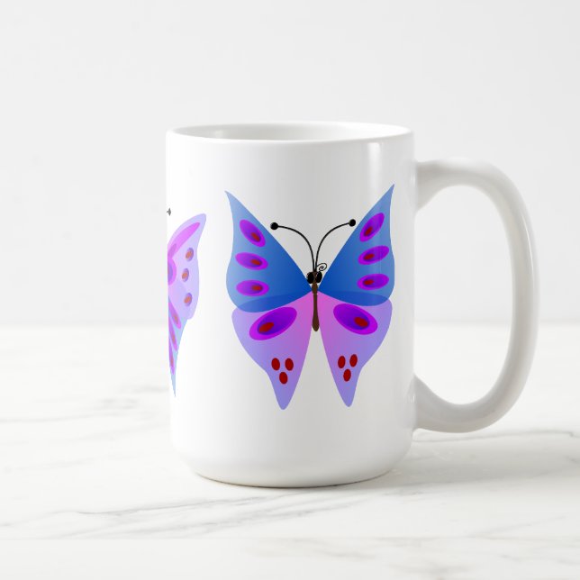Taza De Café Tres mariposas (Derecha)