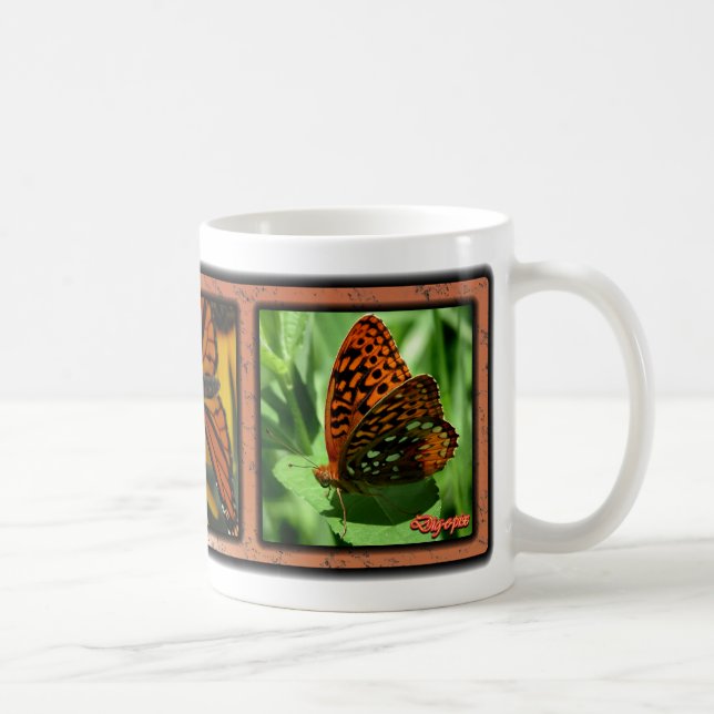 Taza De Café Tres mariposas 03 (Derecha)