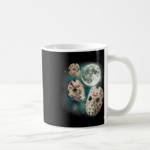 Taza De Café Tres Máscara De Hockey Luna Mágico Deporte Amante 