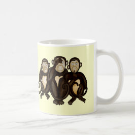 Taza De Café Tres monos sabios