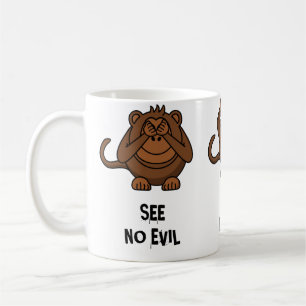Taza De Café Tres monos sabios