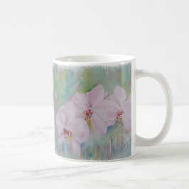 TAZA DE CAFÉ TRES ORQUIDOS BLANCOS