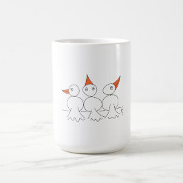 Taza De Café Tres pájaros en el alambre