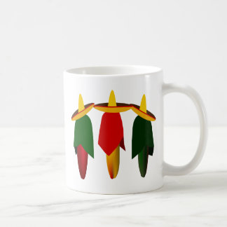 Taza De Café Tres panecillos de pimientos calientes Amigo