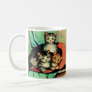 Taza De Café tres pequeños gatitos