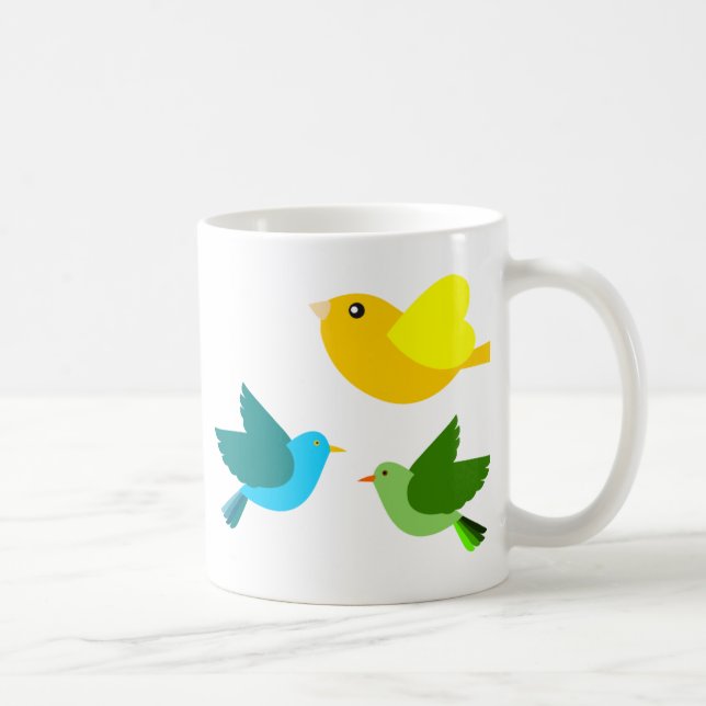 Taza De Café Tres pequeños pájaros (Derecha)