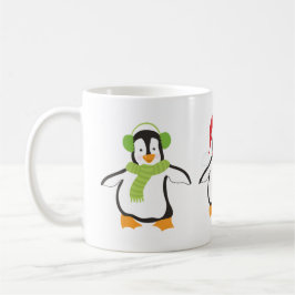 Taza De Café Tres pingüinos de baile