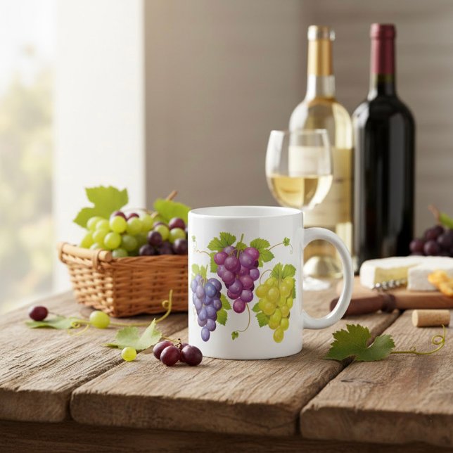 Taza De Café Tres Racimos De Uvas (Subido por el creador)