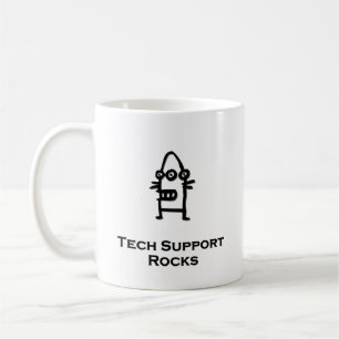 Taza De Café Tres rocas de apoyo técnico para bots oculares