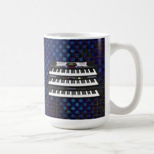 Taza De Café Tres teclados modernos: Sintetizadores: Coffee Mug