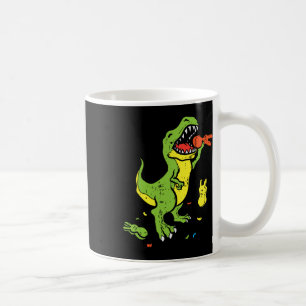 Taza De Café Trex Comiendo Conejo Funny Pascua Amante Dinosauri