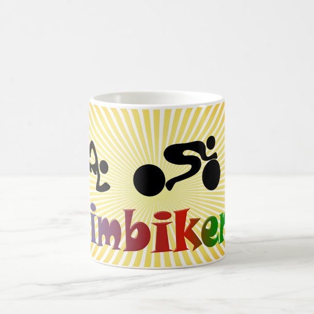 Taza De Café TRI diseño de parachoques NEGRO funcionado con de (Centro)