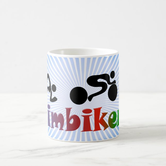 Taza De Café TRI diseño de parachoques NEGRO funcionado con de (Centro)