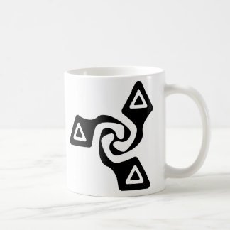 Taza De Café Tri flechas básicas (negro)