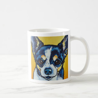 Taza De Café Tri negro del LC de la chihuahua (Lorenzo)