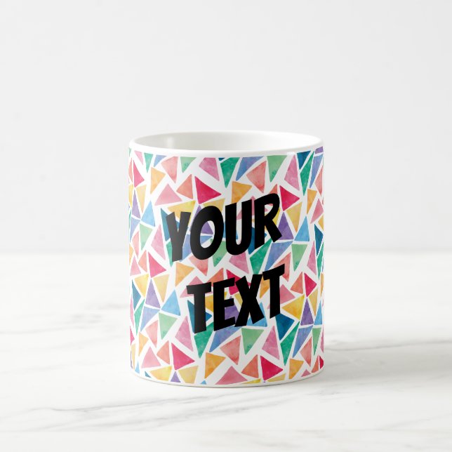 Taza De Café Triángulo colorido moderno (Centro)