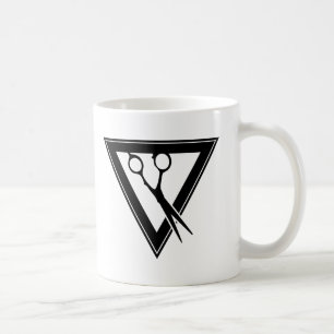 Taza De Café triángulo de las tijeras de pelo