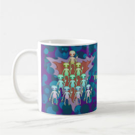 Taza De Café Triángulo violeta de Alien