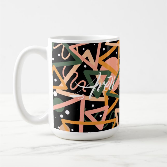 Taza De Café Triángulo y círculos (Izquierda)
