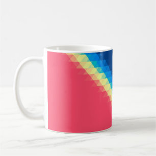 Taza De Café triángulos coloridos de dun urbano fresco ilustrad