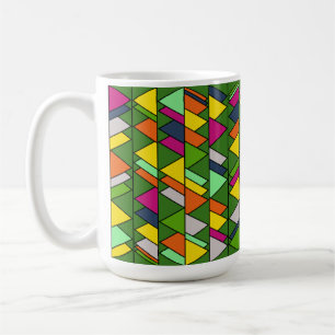 Taza De Café Triángulos de flores