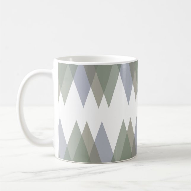 Taza De Café Triángulos de Khaki (Izquierda)