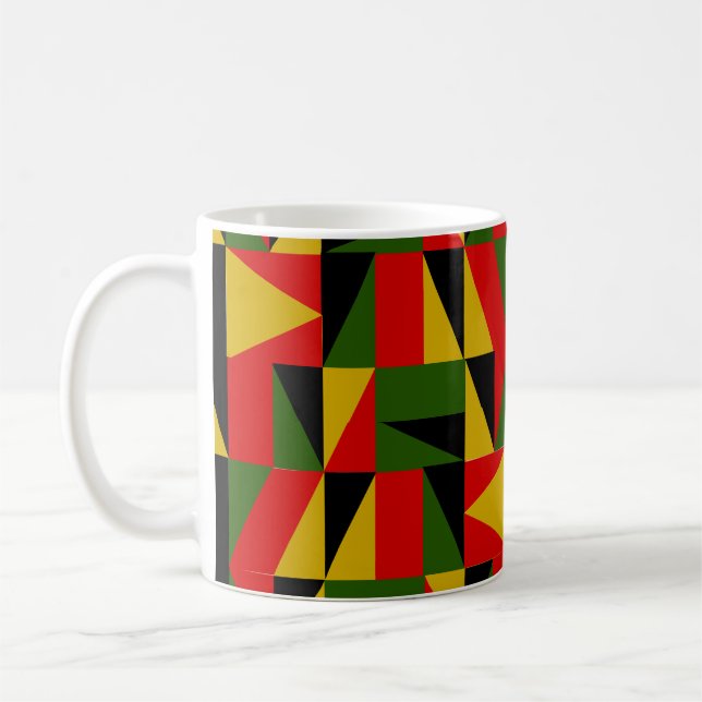 Taza De Café Triángulos de la historia negra café Mug (Izquierda)