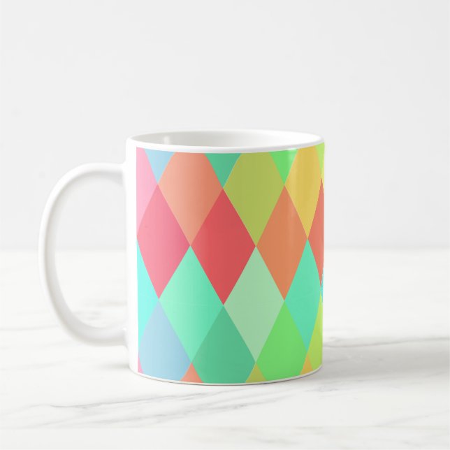 Taza De Café Triángulos de polos bajos (Izquierda)