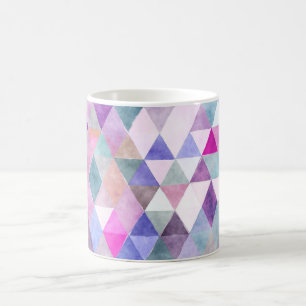 Taza De Café Triángulos geométricos/ajustables de PixDezines Bo