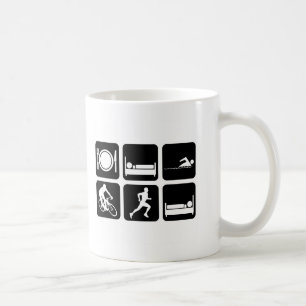 Taza De Café Triathlon divertido