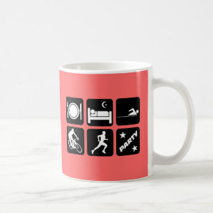Taza De Café Triathlon divertido